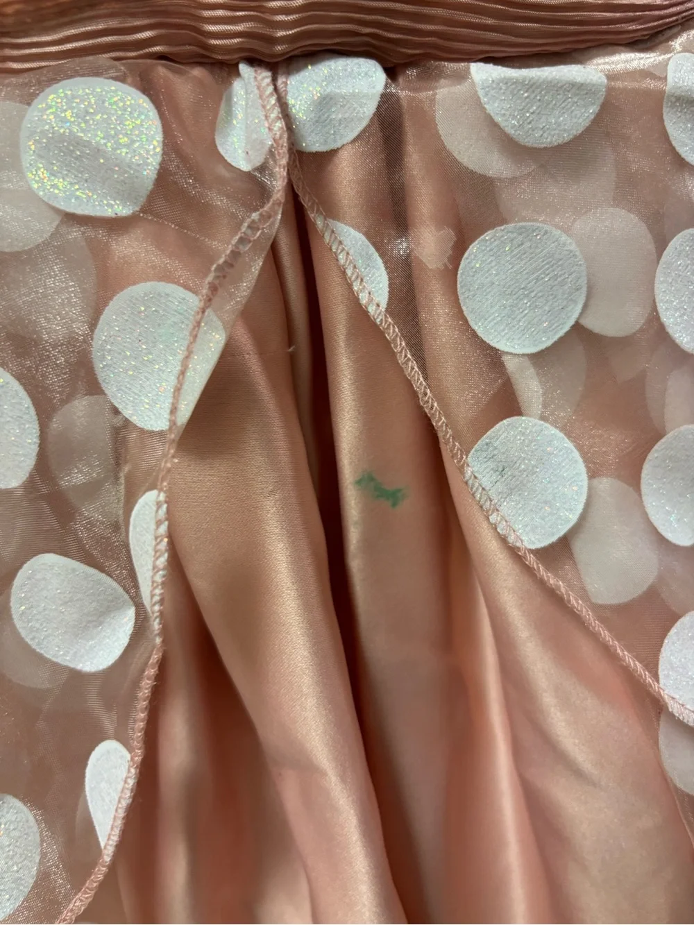 Disney Minnie Mouse Pink Sequin Polka Dot Party Dress size 4-6X - Picture 9 of 11